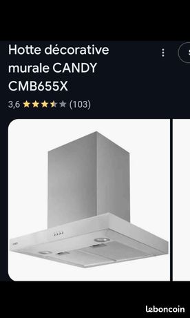 Hotte candy neuve