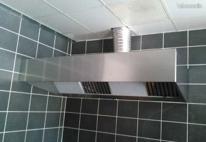 Hotte de restaurant en inox