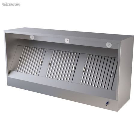 Hotte inox pro NEUVE pour cuisine professionnelle et restaurant - DESTOCKAGE- Livraison EXPRESS