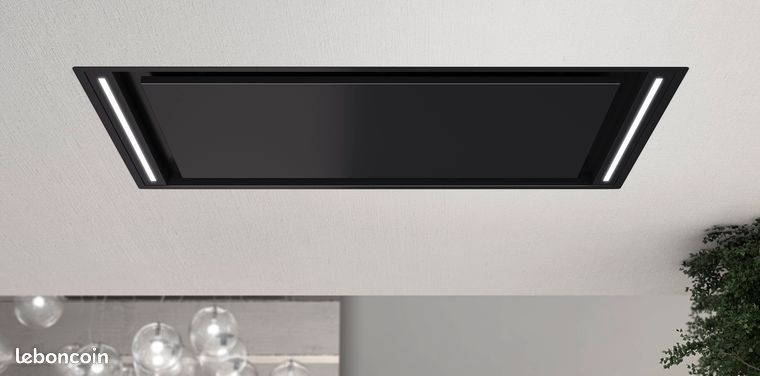 Hotte plafond AIRFORCE SILHOUETTE EASY UP NOIRE