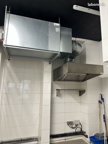 Hotte professionnelle à charbon à extraction extérieure