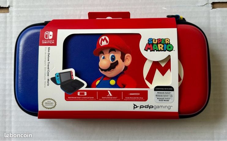 Housse coque étui nintendo switch mario