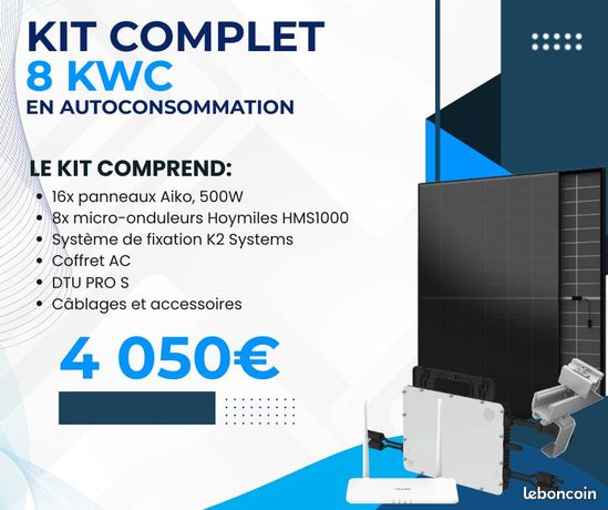 Hoymiles 8 kWc prêt a installer