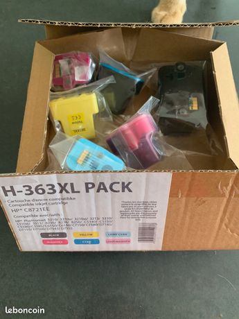 HP 8 Cartouches 363 XL = PACK de 6 + 2 autres