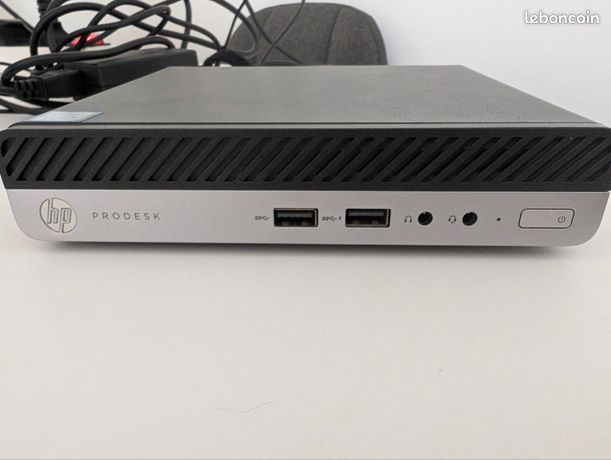 HP ProDesk 400 G5 Mini + câbles i5 / 8Go / 256Go / Windows 11