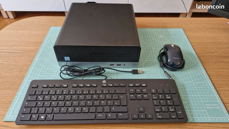 Hp ProDesk 400 G5 Windows 10 pro Core i3-8100 MHz 8 Go SSD 250 Go