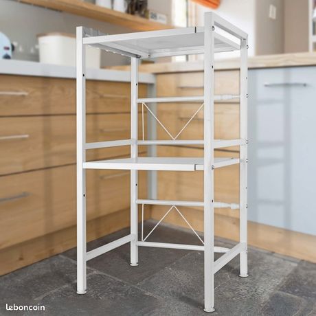 HUOLE Support Extensible en Métal Four à Micro-Ondes de Fourniture de Vaisselle Vaisselle de Stockage Compteur d'économiseur d'espace Organisateur Titulaire d'épice. Hj370169_02