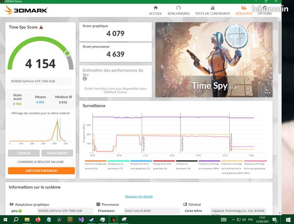 ✅ 🟥i5 8ème gen     🟥GTX 1060 6GB - 🟥RAM 16GB DDR4 - 🟥GIGABYTE B360M DS3H (a jour) - 🟥SSD 512GB & 🟥HDD 1TB 🟥WINDOWS 10 ou 11✅                                                       🟨URGENT🟨