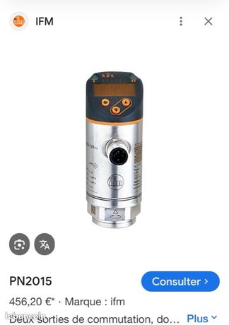 IFM PN 2015 Neuf Capteur de pression électronique