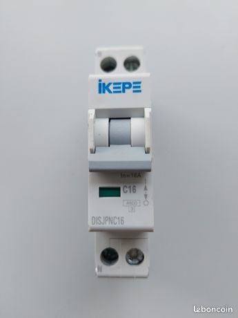 IKEPE Disjoncteur 16A Ph+N courbe C 4.5kA 230V