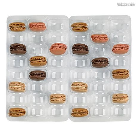 Insert plastique transparent 48 6x8 macarons