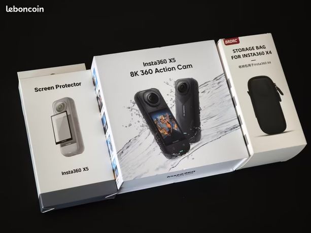 Insta360 X5 avec équipement supplémentaire