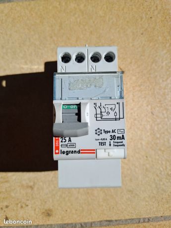 Inter. Diff. 25A type AC 30mA legrand