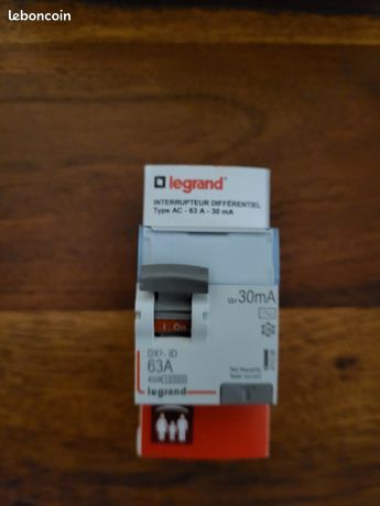 Interrupteur differenciel type AC 63A 30mA Legrand