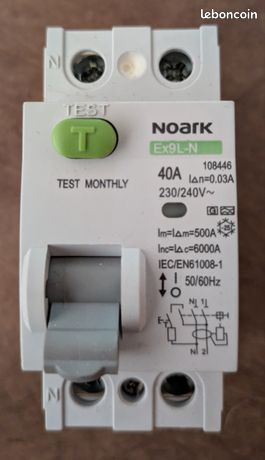 Interrupteur différentiel 40A 30ma