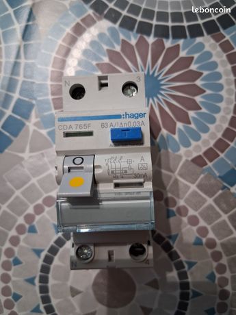 Interrupteur différentiel 63A 30mA Hager