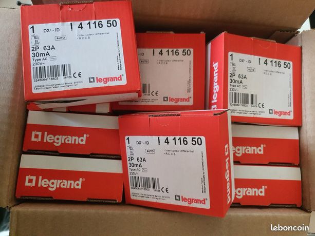 Interrupteur différentiel 63A Type AC 30mA Legrand 411650