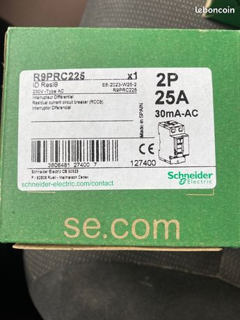 Interrupteur différentiel Schneider 25A 30mA AC neuf