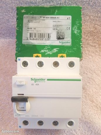 Interrupteur différentiel Schneider iID Acti9 4P 40A 300mA