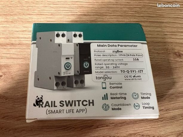 Interrupteur rail intelligent Tongou Zigbee 10A