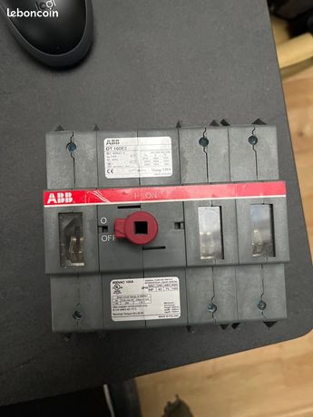 Interrupteur sectionneur ABB triphasé 160A