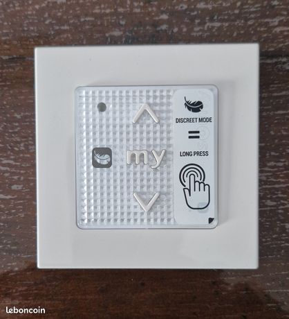 Interrupteur somfy smoove RS 100 origin io plume