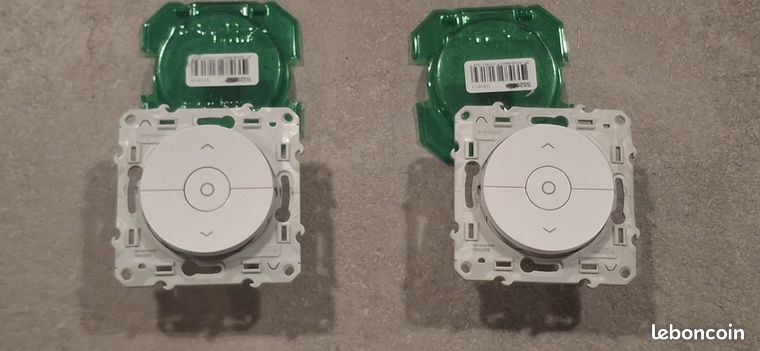 Interrupteur volets roulants Odace Blanc S520208- SCHNEIDER ELECTRIC (2x)
