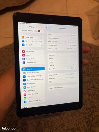 IPad 6th génération/32gb/wifi