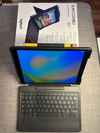 IPad Pro 10,5 256 Go + Pencil + Clavier Logitech + accessoires
