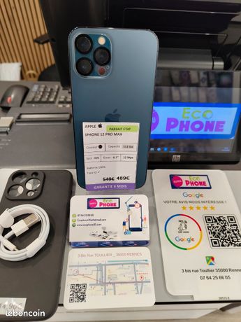 Iphone 12 pro max 512 go en parfait état