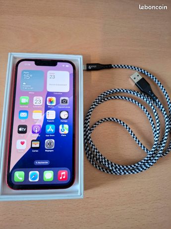 Iphone 13 128 Go Couleur rouge En Boîte + chargeur offert