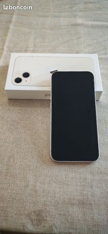 Iphone 13 blanc avec une garantie