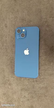 IPhone 13 bleu 128 Go + chargeur et boîte dorigine