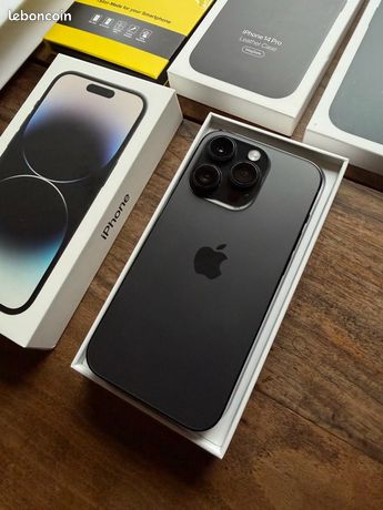 Iphone 14 Pro 256 Go / / 3 coques et films protection