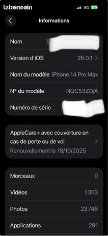 IPhone 14 Pro Max 1To