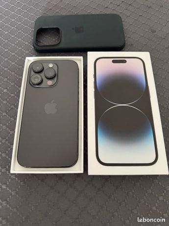 IPhone 14 Pro Noire 128 GB Avec Boîte - Batterie 89% Très Bon État