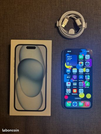 IPhone 15 bleu 128go +