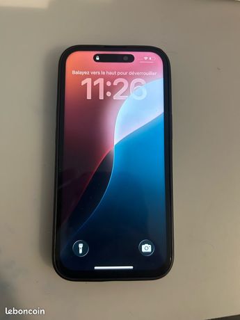 IPhone 15 noir batterie 100%