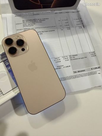 IPHONE 16 PRO 256gb sous APPLECARE 09/26