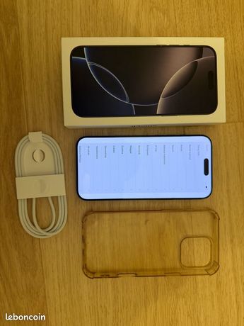 IPhone 16 pro Max 256 Go facture