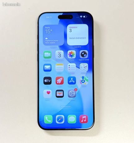 IPhone 16 Pro Max 256 Go Noir - Comme neuf