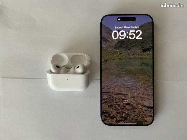 IPhone 16 Pro Max 256 Go Titane noir + Airpod Pro 2