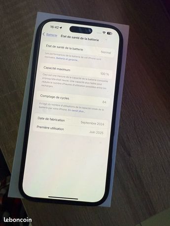 IPhone 16 pro max 512 Go