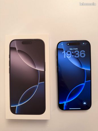 IPhone 16 Pro titane noir 128 Go