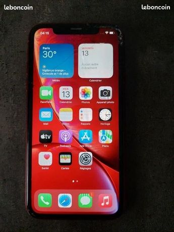 IPhone apple XR 64 GO rouge pour bricoleur