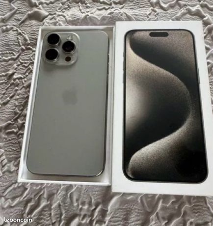 IPhone 15 pro Max titane naturel 256GB