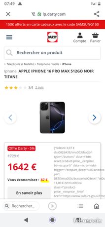 IPhone 16 pro max 512g