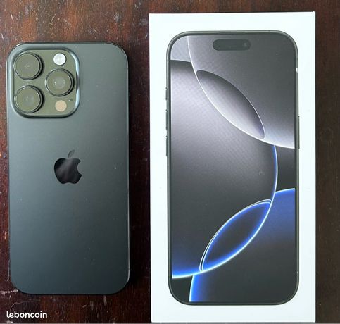 Iphone 16 Pro Titane Noir 256 Go Parfait
