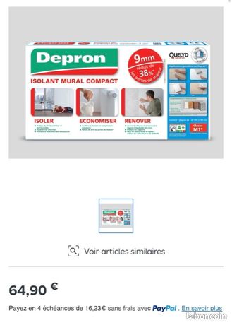 Isolant mural compact