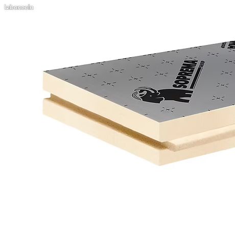 Isolant thermique SOPREMA Panneau polyuréthane haute performance emboîtable 120 x 60